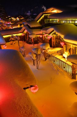 Harbin, Çin 6 Ocak 2026: Harbin 'in Kar Köyü