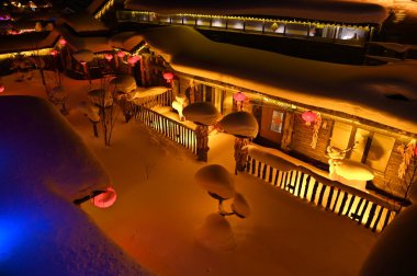 Harbin, Çin 6 Ocak 2026: Harbin 'in Kar Köyü