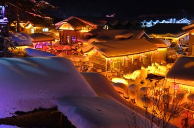 Harbin, Çin 6 Ocak 2026: Harbin 'in Kar Köyü