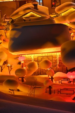 Harbin, Çin 6 Ocak 2026: Harbin 'in Kar Köyü