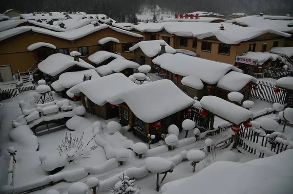 Harbin, Çin 6 Ocak 2026: Harbin 'in Kar Köyü