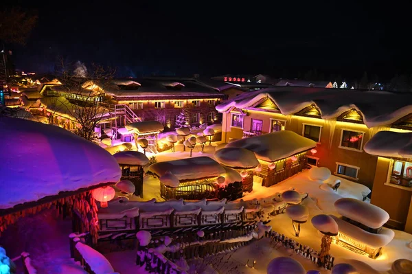 Harbin, Çin 6 Ocak 2026: Harbin 'in Kar Köyü