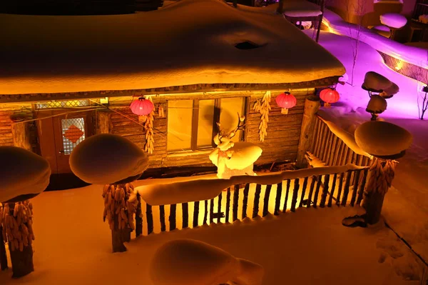 Harbin, Çin 6 Ocak 2026: Harbin 'in Kar Köyü