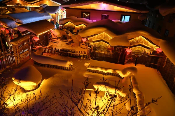 Harbin, Çin 6 Ocak 2026: Harbin 'in Kar Köyü