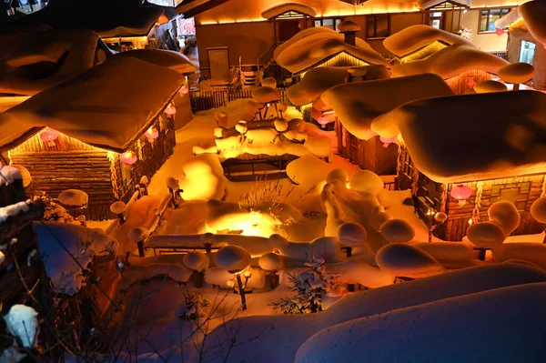 Harbin, Çin 6 Ocak 2026: Harbin 'in Kar Köyü