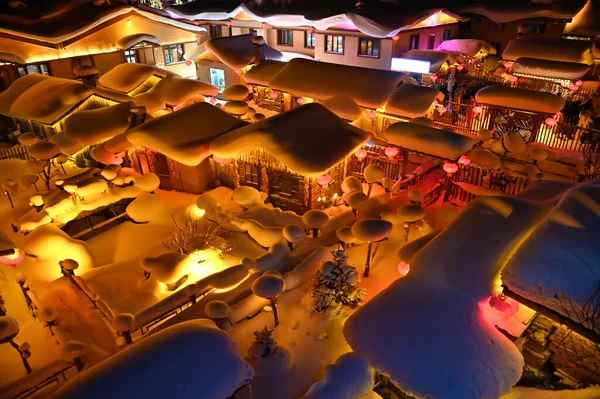 Harbin, Çin 6 Ocak 2026: Harbin 'in Kar Köyü