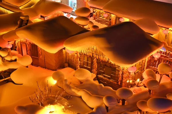 Harbin, Çin 6 Ocak 2026: Harbin 'in Kar Köyü