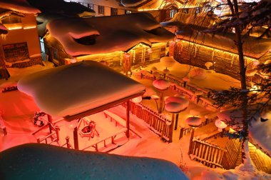 Harbin, Çin 6 Ocak 2026: Harbin 'in Kar Köyü