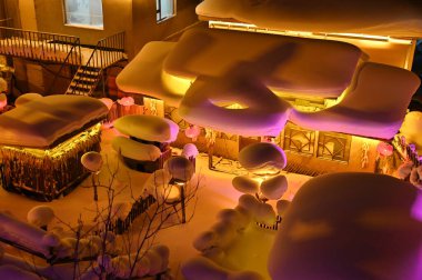 Harbin, Çin 6 Ocak 2026: Harbin 'in Kar Köyü