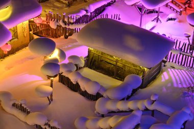 Harbin, Çin 6 Ocak 2026: Harbin 'in Kar Köyü