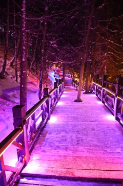 Harbin, Çin 6 Ocak 2026: Harbin 'in Kar Köyü