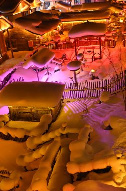 Harbin, Çin 6 Ocak 2026: Harbin 'in Kar Köyü