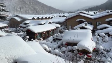 Harbin, Çin 6 Ocak 2026: Harbin 'in Kar Köyü