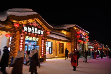 Harbin, Çin 6 Ocak 2026: Harbin 'in Kar Köyü