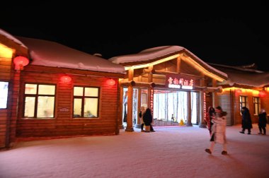 Harbin, Çin 6 Ocak 2026: Harbin 'in Kar Köyü