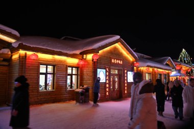 Harbin, Çin 6 Ocak 2026: Harbin 'in Kar Köyü