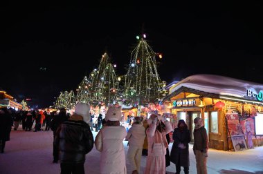 Harbin, Çin 6 Ocak 2026: Harbin 'in Kar Köyü