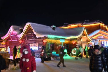 Harbin, Çin 6 Ocak 2026: Harbin 'in Kar Köyü