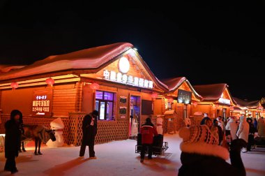 Harbin, Çin 6 Ocak 2026: Harbin 'in Kar Köyü