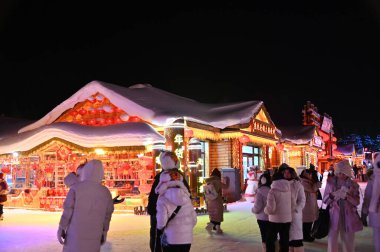 Harbin, Çin 6 Ocak 2026: Harbin 'in Kar Köyü