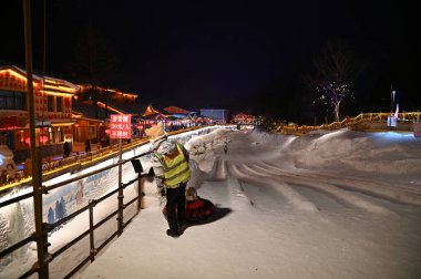 Harbin, Çin 6 Ocak 2026: Harbin 'in Kar Köyü