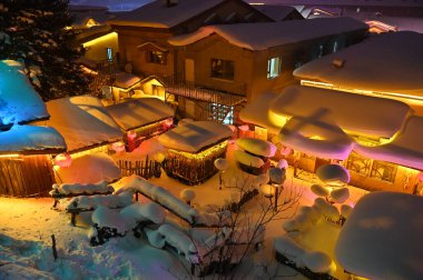 Harbin, Çin 6 Ocak 2026: Harbin 'in Kar Köyü