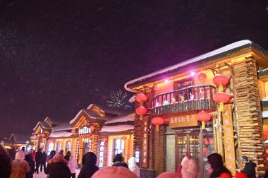 Harbin, Çin 6 Ocak 2026: Harbin 'in Kar Köyü