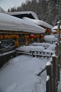 Harbin, Çin 6 Ocak 2026: Harbin 'in Kar Köyü