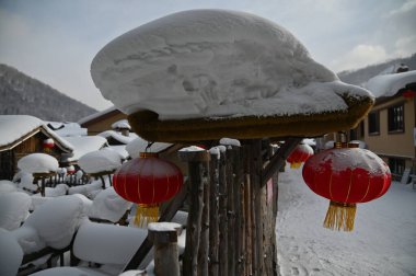 Harbin, Çin 6 Ocak 2026: Harbin 'in Kar Köyü