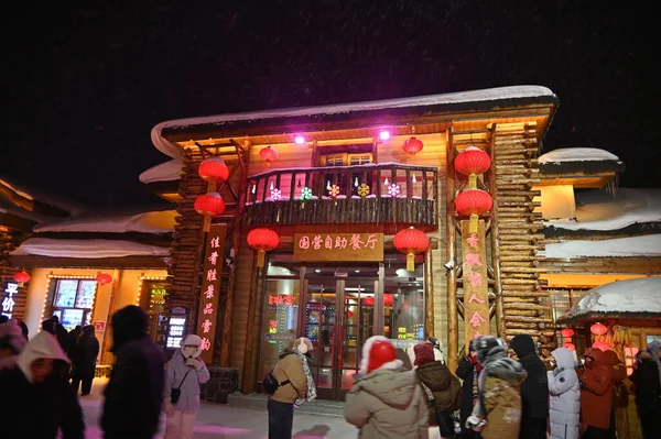 Harbin, Çin 6 Ocak 2026: Harbin 'in Kar Köyü