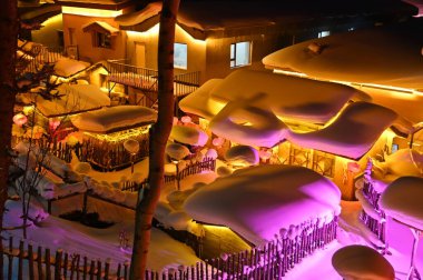 Harbin, Çin 6 Ocak 2026: Harbin 'in Kar Köyü