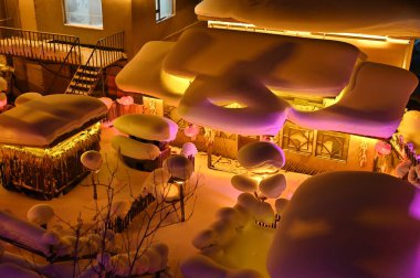 Harbin, Çin 6 Ocak 2026: Harbin 'in Kar Köyü