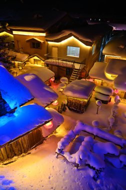 Harbin, Çin 6 Ocak 2026: Harbin 'in Kar Köyü