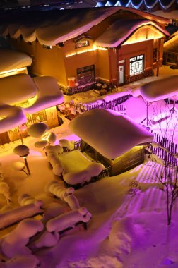 Harbin, Çin 6 Ocak 2026: Harbin 'in Kar Köyü