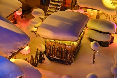 Harbin, Çin 6 Ocak 2026: Harbin 'in Kar Köyü