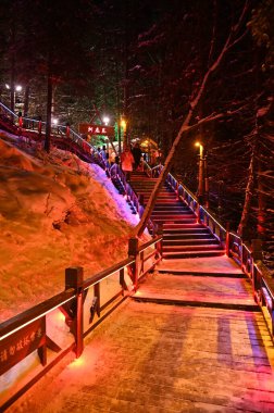 Harbin, Çin 6 Ocak 2026: Harbin 'in Kar Köyü