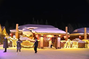 Harbin, Çin 6 Ocak 2026: Harbin 'in Kar Köyü