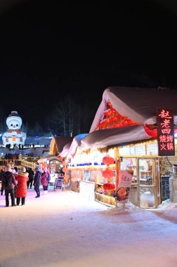 Harbin, Çin 6 Ocak 2026: Harbin 'in Kar Köyü