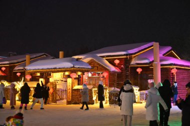 Harbin, Çin 6 Ocak 2026: Harbin 'in Kar Köyü