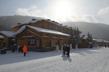 Harbin, Çin 6 Ocak 2026: Harbin 'in Kar Köyü