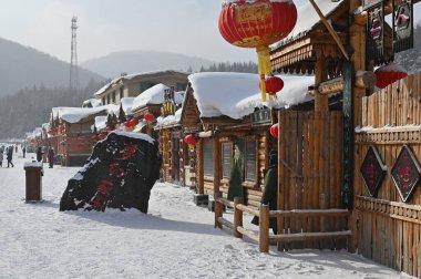 Harbin, Çin 6 Ocak 2026: Harbin 'in Kar Köyü