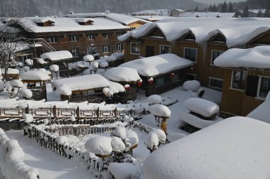 Harbin, Çin 6 Ocak 2026: Harbin 'in Kar Köyü