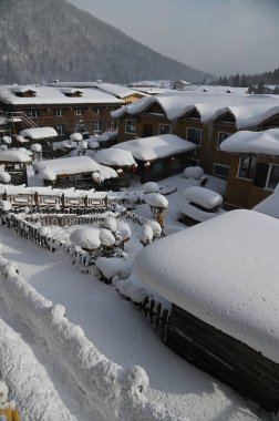 Harbin, Çin 6 Ocak 2026: Harbin 'in Kar Köyü