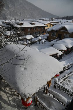Harbin, Çin 6 Ocak 2026: Harbin 'in Kar Köyü
