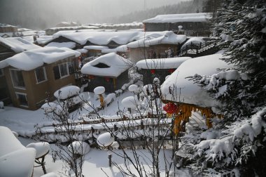 Harbin, Çin 6 Ocak 2026: Harbin 'in Kar Köyü