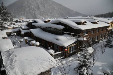 Harbin, Çin 6 Ocak 2026: Harbin 'in Kar Köyü