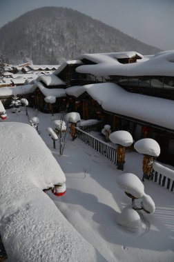 Harbin, Çin 6 Ocak 2026: Harbin 'in Kar Köyü