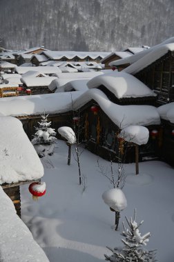 Harbin, Çin 6 Ocak 2026: Harbin 'in Kar Köyü