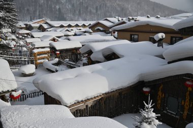 Harbin, Çin 6 Ocak 2026: Harbin 'in Kar Köyü