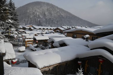 Harbin, Çin 6 Ocak 2026: Harbin 'in Kar Köyü